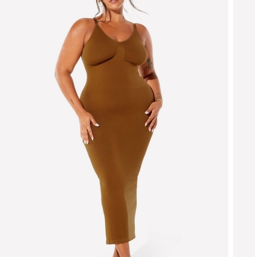 Fabletics Yitty Brown Smooth As Hell Shaping Seam… - image 1